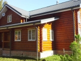 Дом из лафета в поселке Ручьи Московской области