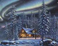 Дом из зимнего леса